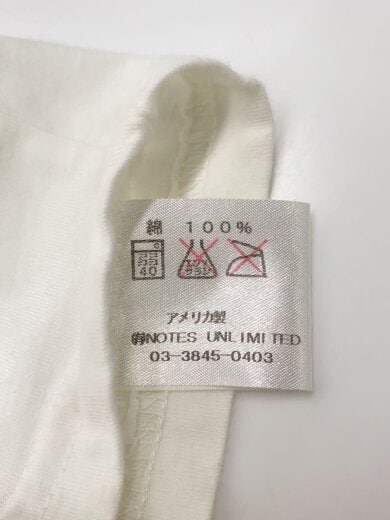 商品画像：wornfree/Tシャツ/S/コットン/WHT 4