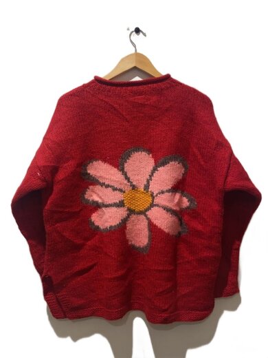 商品画像：PACHAMAMA/ニット・セーター(厚手)/--/ウール/RED/花柄 2