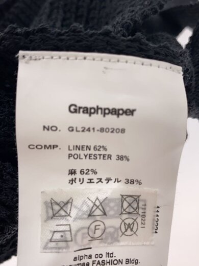 商品画像：Linen SOLOTEX Knit Vest/ニットベスト/リネン/BLK/GL241-80208 4