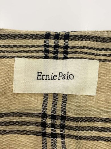 商品画像：Half zip S/S Check Shirt/48/リネン/BEG/チェック/EP07SH06 3