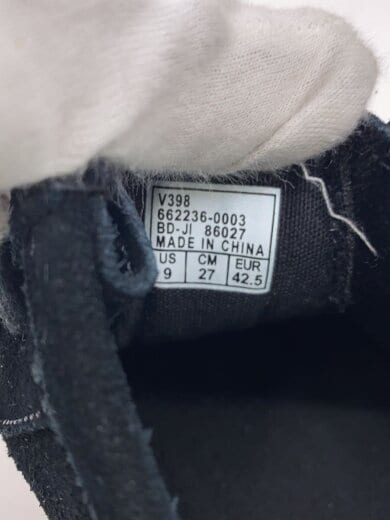 商品画像：ローカットスニーカー/27cm/BLK/スウェード/V398 5