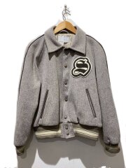 MELTON STADIUM JACKET/2/ウール/GRY/23awjk02
