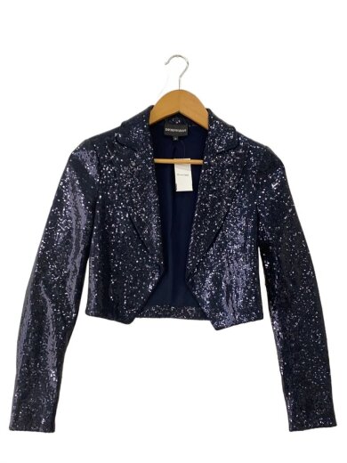 商品画像：スパンコールテーラードジャケット/38/--/NVY/J2G09M 1