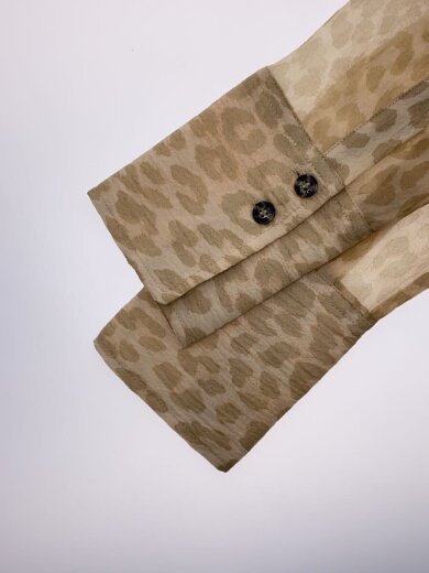 商品画像：オーガンジーシャツ/34/BEG/レオパード/32-01-34-01013 5