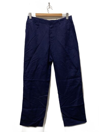 商品画像：リネン×シルク スラックス ボトム/31/リネン/NVY 1