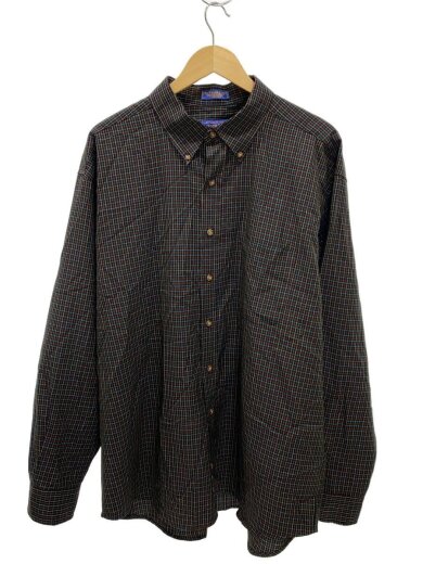 商品画像：長袖シャツ/XXL/ウール/BLK/チェック/BA034-10485-R 1