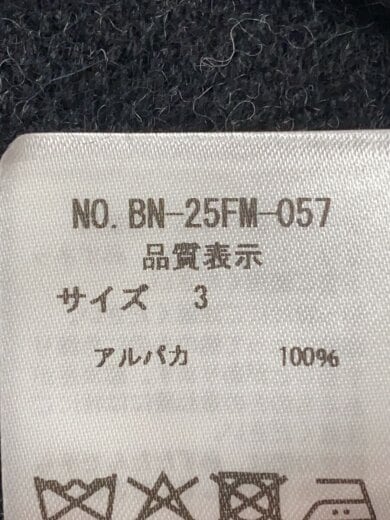 商品画像：BABY ALPACA KURUMI TENJIKU CREW NECK/3/BN-25FM-057 4