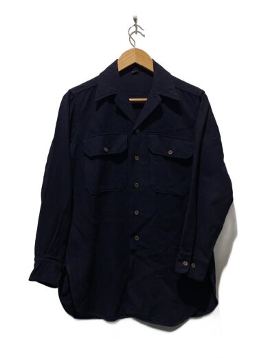 商品画像：40s- マスタードシャツ 長袖シャツ/14.5/NVY 1