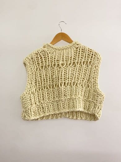 商品画像：ニットベスト(厚手)/FREE/アクリル/IVO/12320517 2