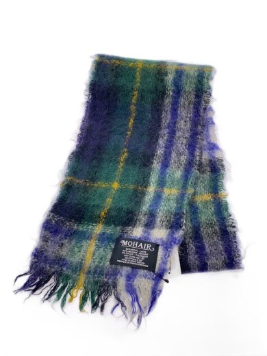 商品画像：MOHAIR/マフラー/モヘア/GRN/チェック/レディース 1