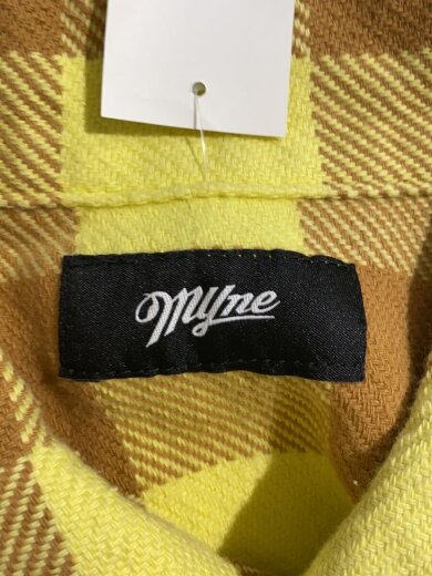 商品画像：NYne/長袖シャツ/M/コットン/YLW/チェック/G08SH013 3