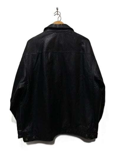 商品画像：レザージャケット・ブルゾン/キルティングライナー/レザー/BLK 2