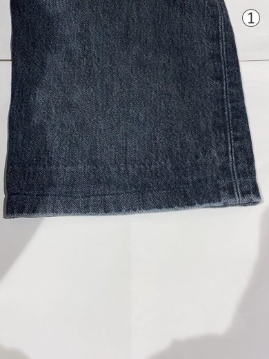 商品画像：90s/フランス製/ブラックデニム/501/34/コットン/BLK 9