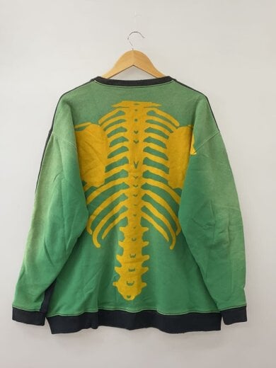 商品画像：2TONE/BONE/ヴィンテージ加工/スウェット/FREE/グレー＆グリーン/K1902LC822 2