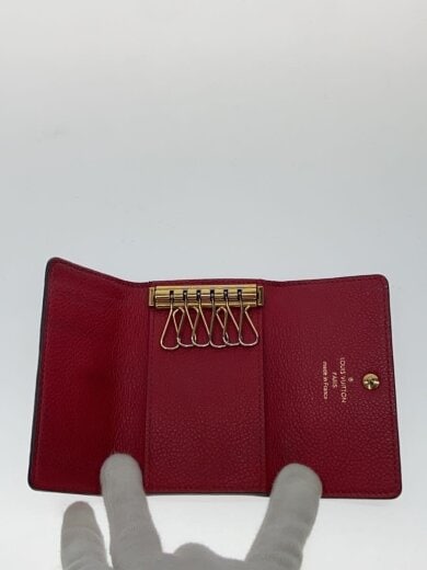 商品画像：ミュルティクレ6_モノグラム・アンプラント/牛革/RED/レディース// 4