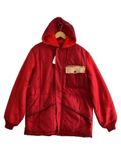 商品画像：70s/フリーススリーブ/RefrigiWear/ジャケット/L/ナイロン/RED 1