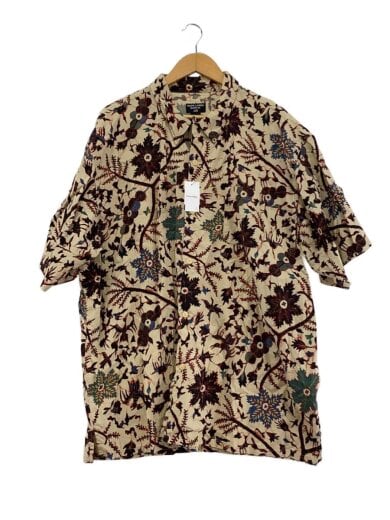 商品画像：アロハシャツ/XL/コットン/BEG/ボタニカル柄/総柄 1