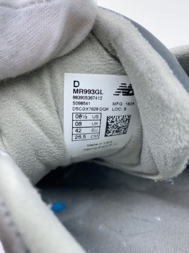 商品画像：ローカットスニーカー/26.5cm/GRY/MR993GL 5