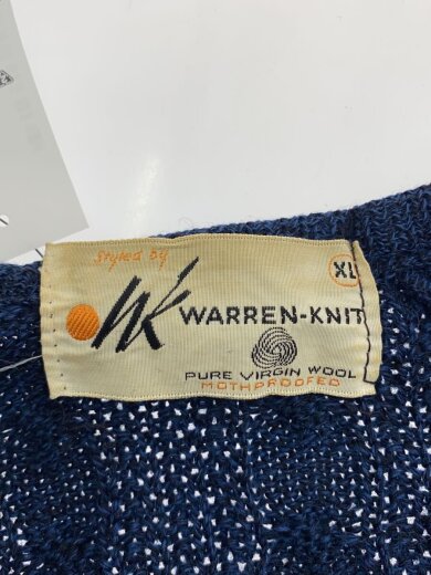 商品画像：70s/WARRENKNIT/カーディガン(厚手)/--/ウール/NVY// 3