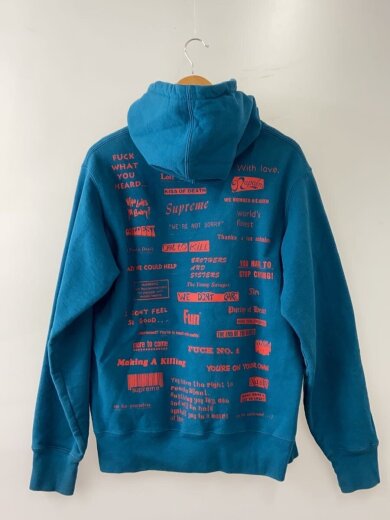 商品画像：19FW/STOP CRYING HOODED/パーカー/M/コットン/BLU// 2