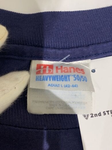 商品画像：90s 50/50 USA製 ナス紺 フェードTシャツ/42/コットン/NVY// 3