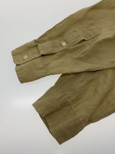商品画像：90-00s/ボタンダウン/長袖シャツ/XL/リネン100/BEG/ポニー水色// 6
