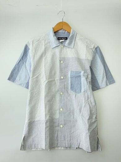商品画像：90s/半袖シャツ/2/コットン/GRY/チェック格子＆ストライプ/ME46-FJ101// 1