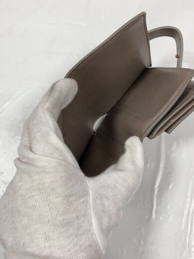 商品画像：2つ折り財布/レザー/GRY/レディース 5