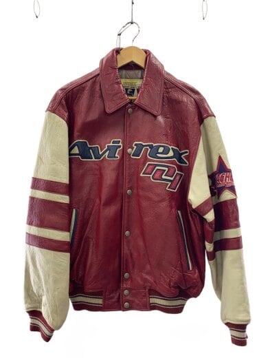 商品画像：スタジャン/M/レザー/RED 1