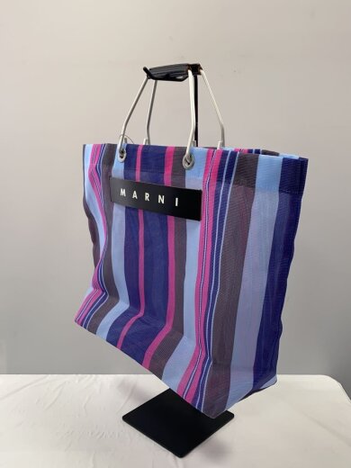 商品画像：トートバッグ/ナイロン/BLU/ストライプ 2