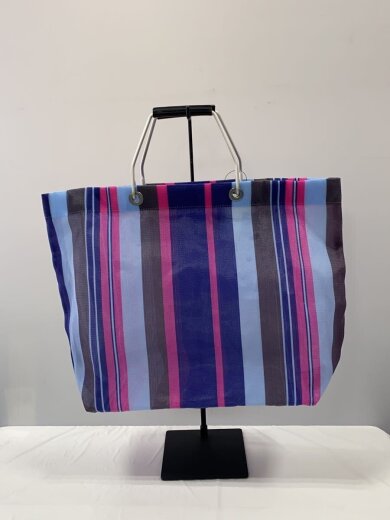 商品画像：トートバッグ/ナイロン/BLU/ストライプ 3