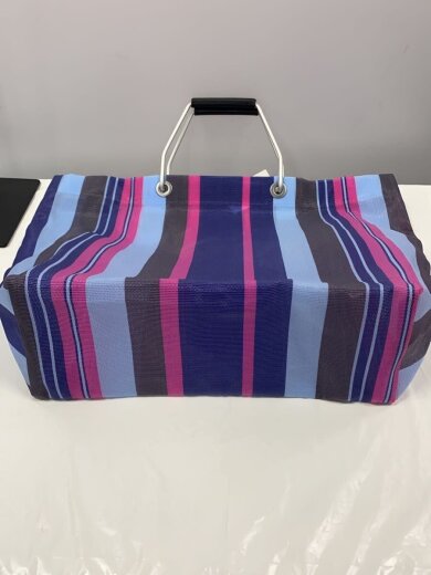 商品画像：トートバッグ/ナイロン/BLU/ストライプ 4