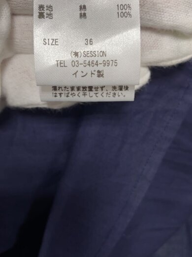 商品画像：ノースリーブワンピース/36/コットン/NVY/無地/3211234009 4