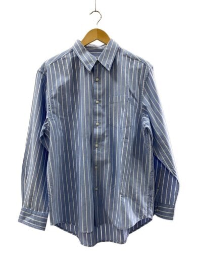 商品画像：ボタンダウン ストライプシャツ長袖シャツ/M/コットン/BLU/ストライプ/CW696 1