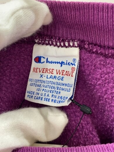 商品画像：90s/USA製/刺繍タグ/リバースウィーブ/REVERSE WEAVE/スウェット/XL/コットン 3