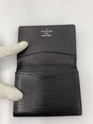 商品画像：アンヴェロップ・カルト・ドゥ・ヴィジット_エピ_BLK/レザー/BLK/レディース// 4