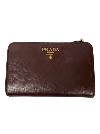 商品画像：2つ折り財布/レザー/BRW/レディース 1