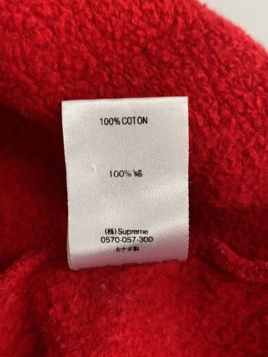 商品画像：パーカー/L/コットン/RED/無地 5