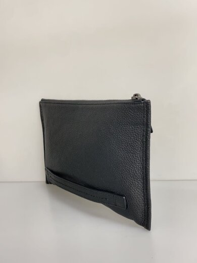 商品画像：ウエストバッグ/レザー/BLK/無地 2