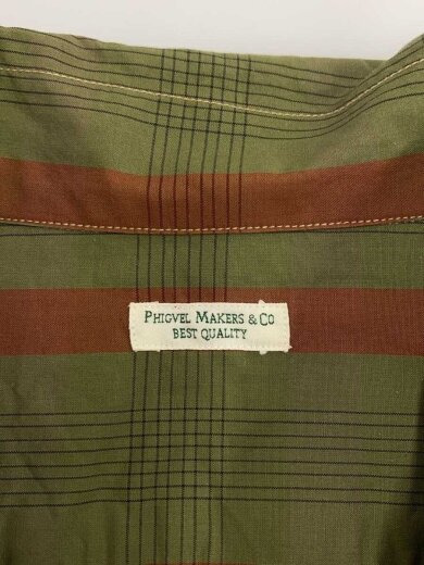 商品画像：長袖シャツ/3/コットン/GRN/チェック/PMAH-LS05 3