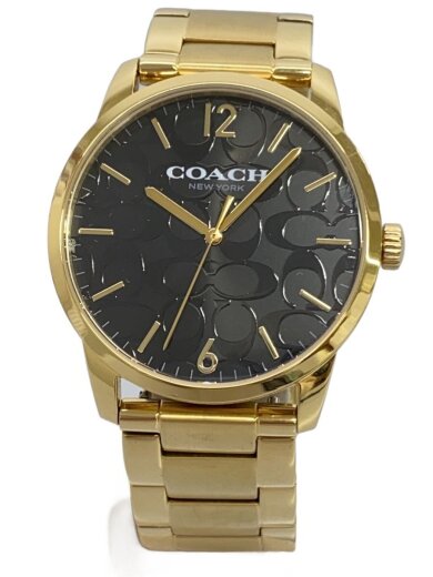 商品画像：キーンウォッチ/クォーツ腕時計/アナログ/ステンレス/BLK/GLD/SS/QC3147 1