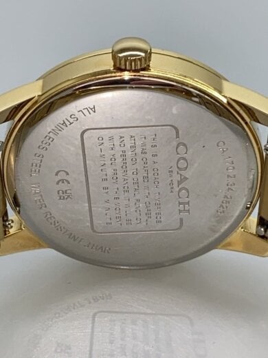 商品画像：キーンウォッチ/クォーツ腕時計/アナログ/ステンレス/BLK/GLD/SS/QC3147 3