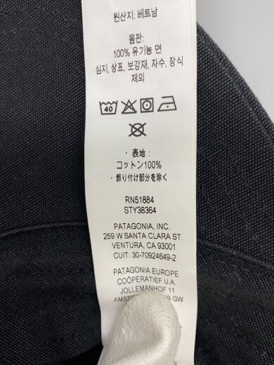 商品画像：キャップ/--/コットン/BLK/無地/メンズ/38364fa25 6