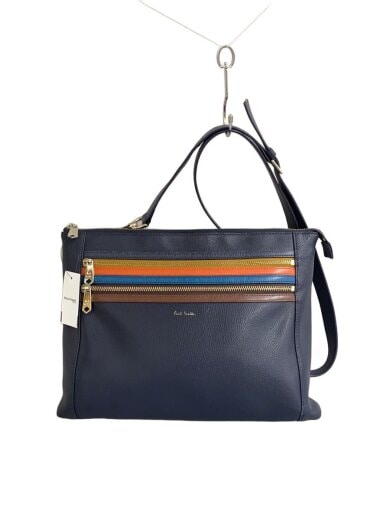 商品画像：ショルダーバッグ/レザー/NVY 1