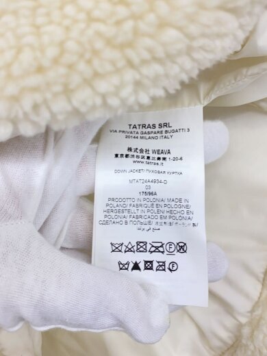 商品画像：ダウンジャケット/M/ポリエステル/ホワイト/MTAT24A4934-D 4