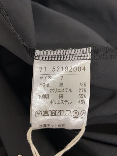 商品画像：ノースリーブワンピース/7/コットン/BLK/無地/71-52192004 4