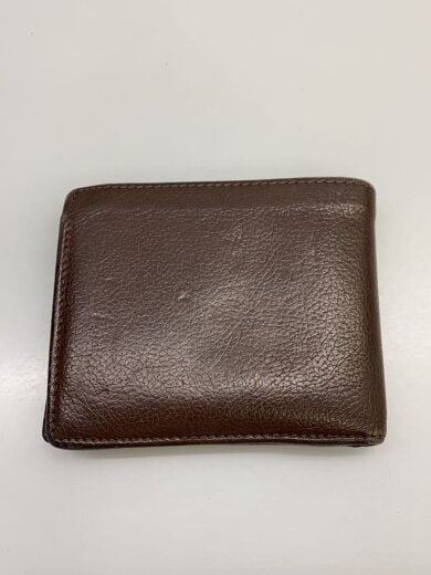 商品画像：2つ折り財布/レザー/BRW/無地/メンズ 2