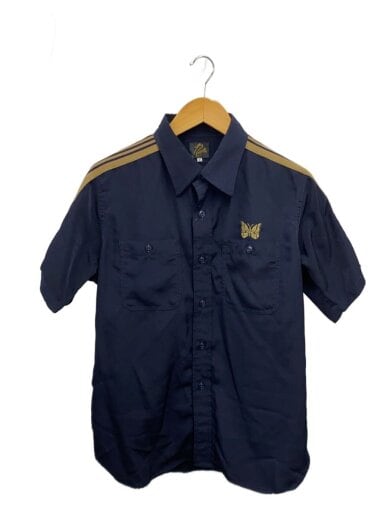 商品画像：半袖シャツ/S/ポリエステル/NVY/無地/IN383 1