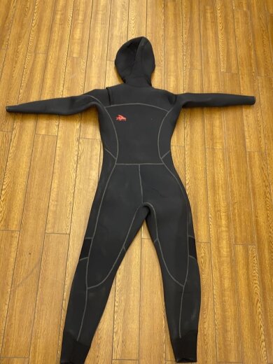 商品画像：フードセミドライスーツ/ウェアー/BLK 4