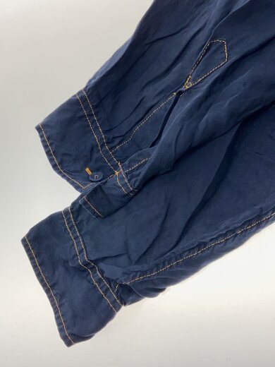 商品画像：オーバーサイズサテンチャイナシャツ/長袖シャツ/L/キュプラ/NVY/21SS-SH04 5